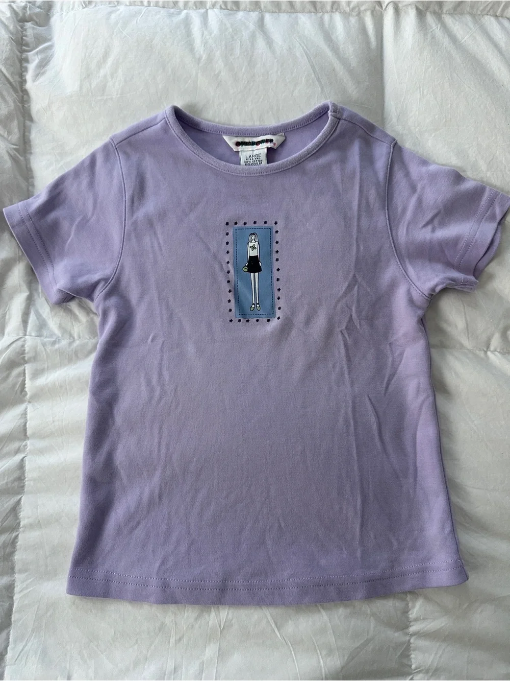 VTG Gymboree Rainbow Tag Purple Short Sleeve Graphic T-Shirt Large 4-5